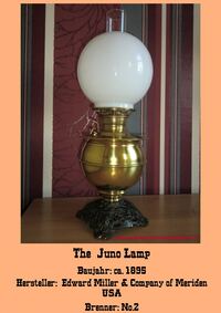 E. Miller Lamps Kerosene Lamp