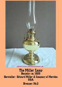 Edward Miller Oil Lamp